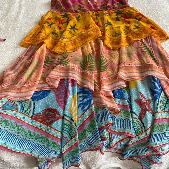 🥭FARM Rio Mixed Scarves Midi Dress - Picture 10 of 10